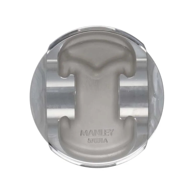 Manley Chevrolet Small Block Piston Set - 4.035in Bore 1.550in CH, -2.50 CC - Side View