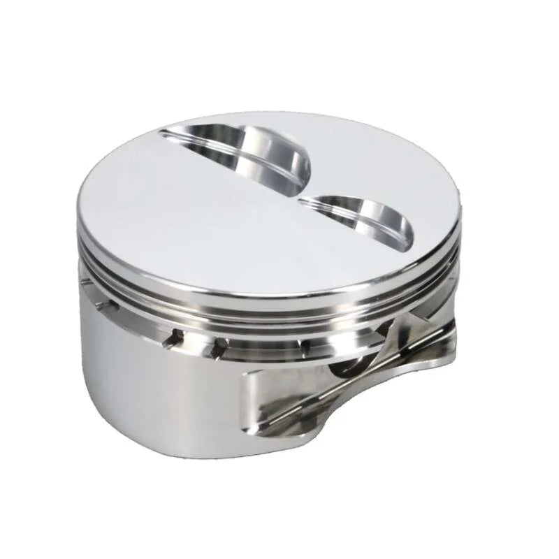 Manley Chevrolet Small Block Piston Set - 4.035in Bore 1.550in CH, -4.00 CC - Back View