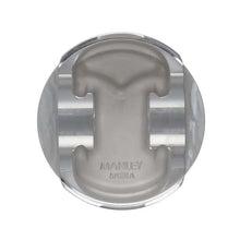 Load image into Gallery viewer, Manley Chevrolet Small Block Piston Set - 4.040in Bore 1.550in CH, -2.50 CC - Side View