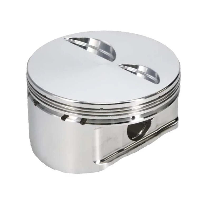 Manley Chevrolet Small Block Piston Set - 4.040in Bore 1.550in CH, -2.50 CC - Installation View