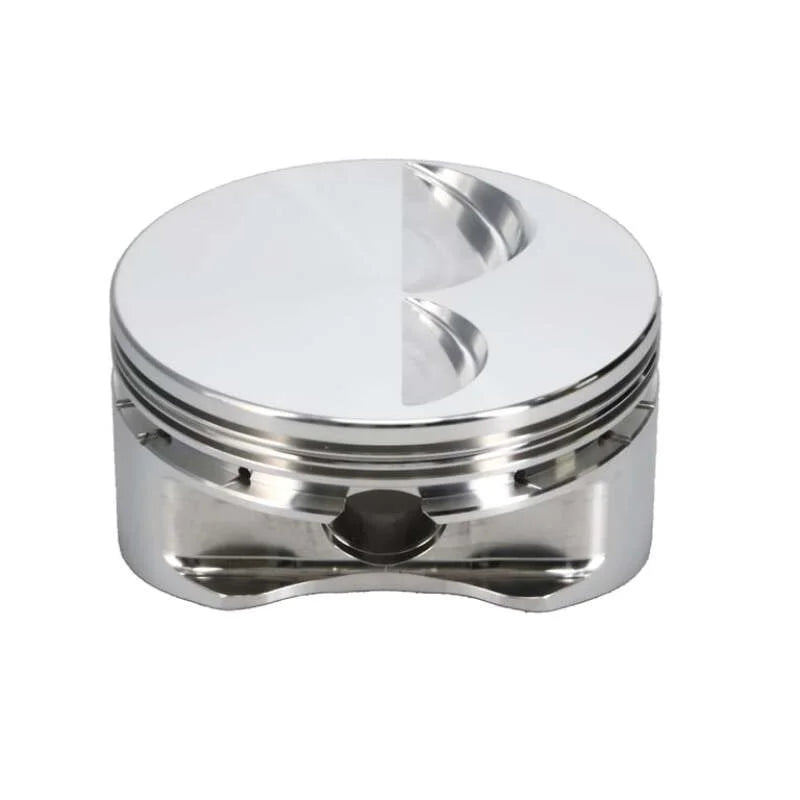 Manley Chevrolet Small Block Piston Set - 4.040in Bore 1.550in CH, -4.00 CC - Installation View