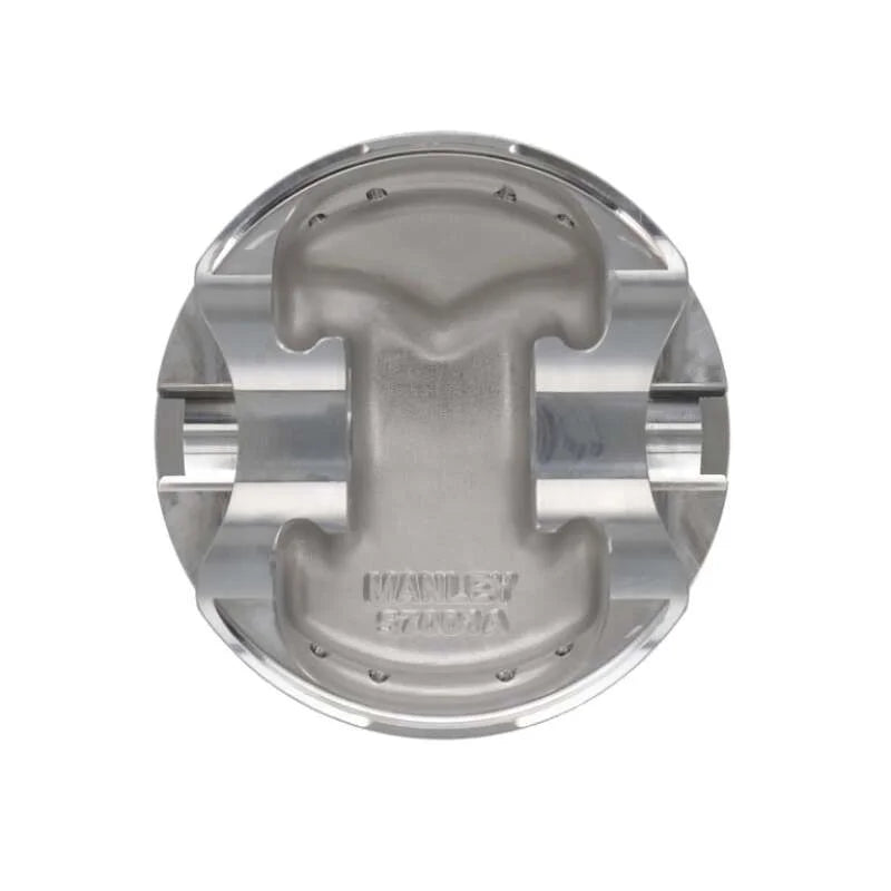 Manley Chevrolet Small Block Piston Set - 4.060in Bore 1.550in CH, -4.00 CC - Side View