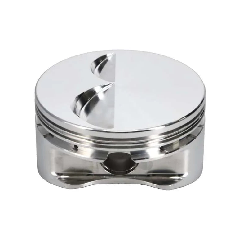 Manley Chevrolet Small Block Piston Set - 4.060in Bore 1.550in CH, -4.00 CC - Installation View
