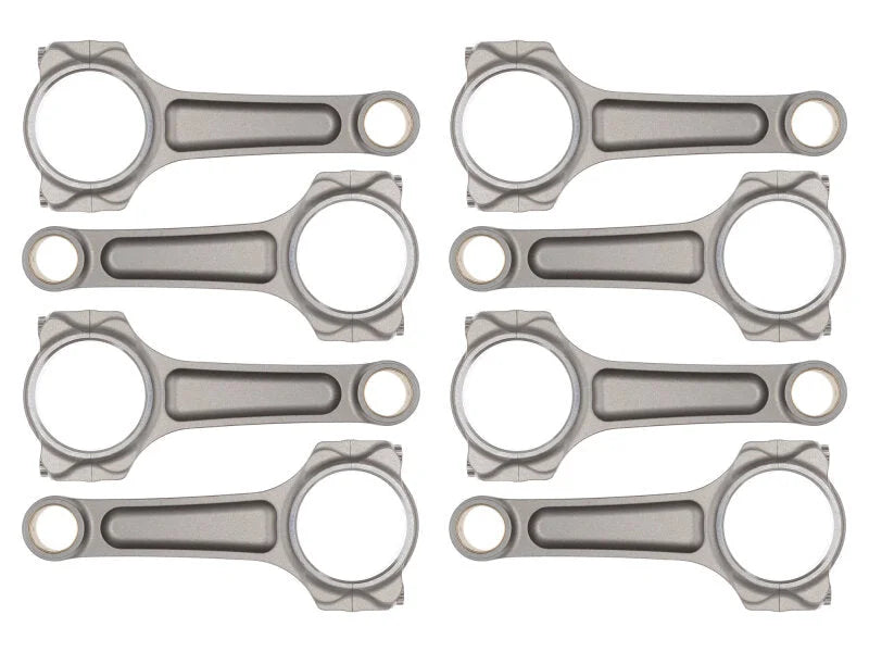 Manley Chevrolet Small Block Pro-Series I-Beam Connecting Rod Set - 6.000in Length - Back View