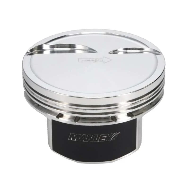 Manley Chevy LS Series 4.001in Bore 1.115in CH -10cc Platinum Series Pistons - Set of 8 - Back View