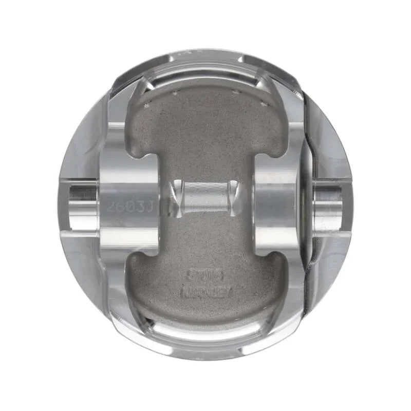 Manley Chevy LS Series 4.001in Bore 1.115in CH -29.00 CC Dish Platinum Series Pistons - Set of 8 - Back View