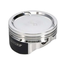 Load image into Gallery viewer, Manley Chevy LS Series 4.001in Bore 1.115in CH -29.00 CC Dish Platinum Series Pistons - Set of 8 - Installation View