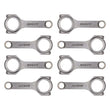 Load image into Gallery viewer, Manley Chevy Small Block 6.000in H Beam w/ ARP 2000 Connecting Rods - Set of 8 - Back View