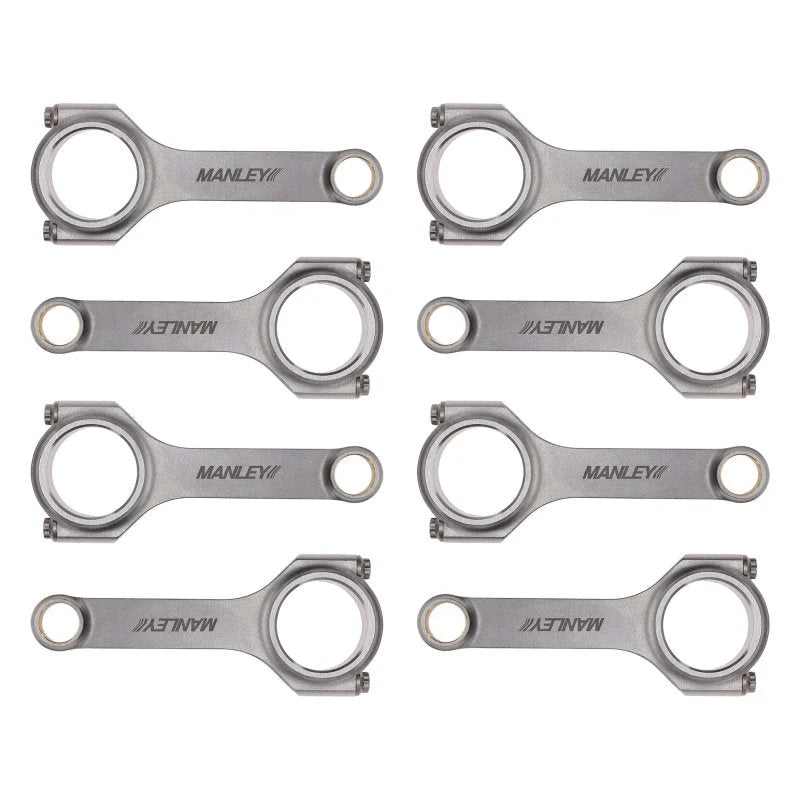Manley Chevy Small Block 6.000in H Beam w/ ARP 2000 Connecting Rods - Set of 8 - Back View