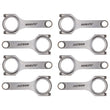 Load image into Gallery viewer, Manley Chevy Small Block LS/LT1 6.125in H Beam Connecting Rod Set w/ ARP2000 Bolts - Side View