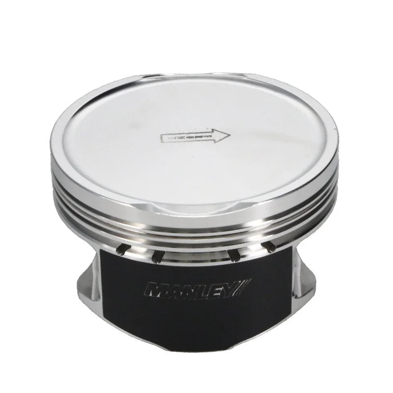 Manley Chrysler 5.7L Hemi Stock Stroke 3.917in Bore -12cc Dish Platinum Pistons - Set of 8 - Side View