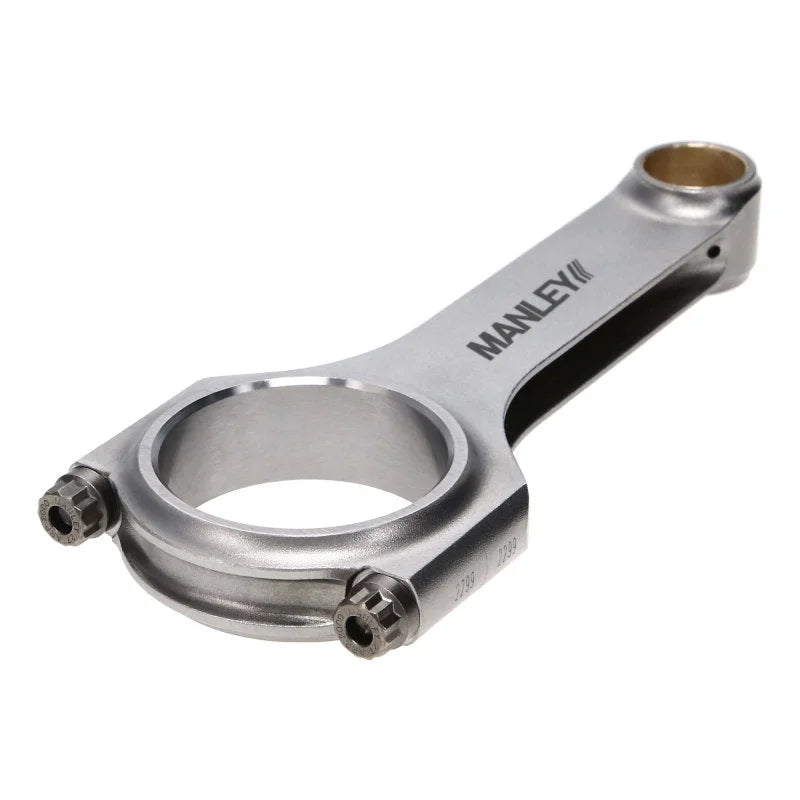 Manley Chrysler LS1 H Beam Connecting Rod Set  ARP 2000 3/8in w/ .927in Bushed Wrist Pins (Set of 8) - Back View