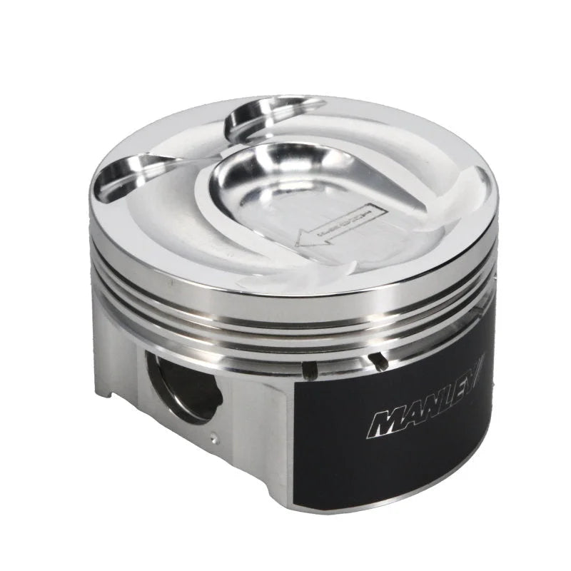 Manley Ford 2.0L EcoBoost 87.5mm STD Size Bore 9.3:1 Dish Piston - SINGLE - Back View