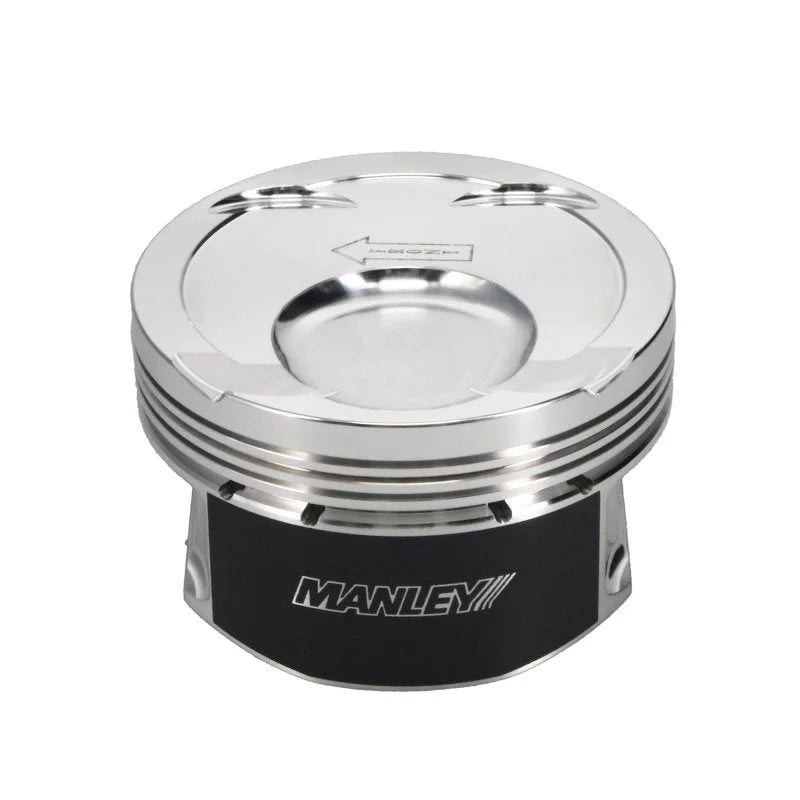Manley Ford 3.5L Ecoboost 3.642in Bore 1.239in Comp Height -8.5cc Dish Extreme Duty Piston Set - Back View