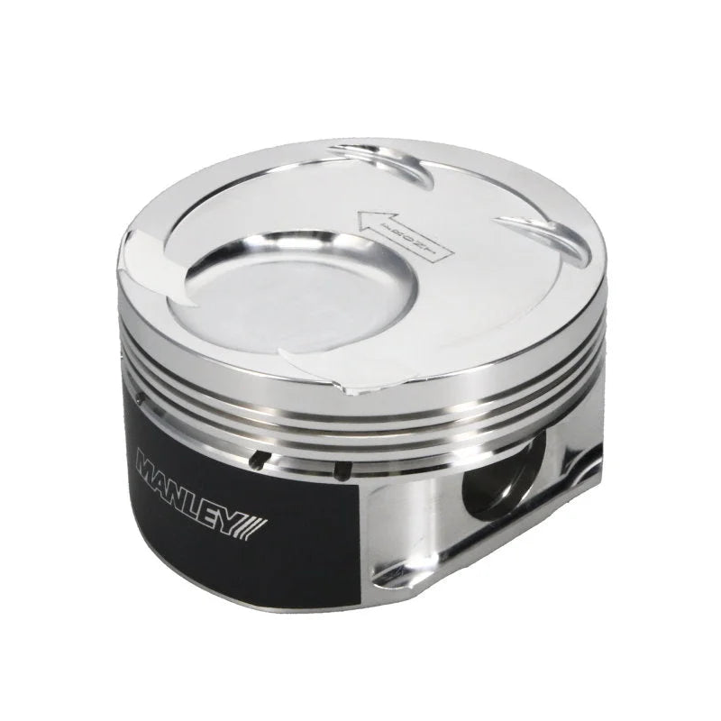 Manley Ford 3.5L Ecoboost 3.642in Bore 1.239in Comp Height -8.5cc Dish Extreme Duty Piston Set - Installation View