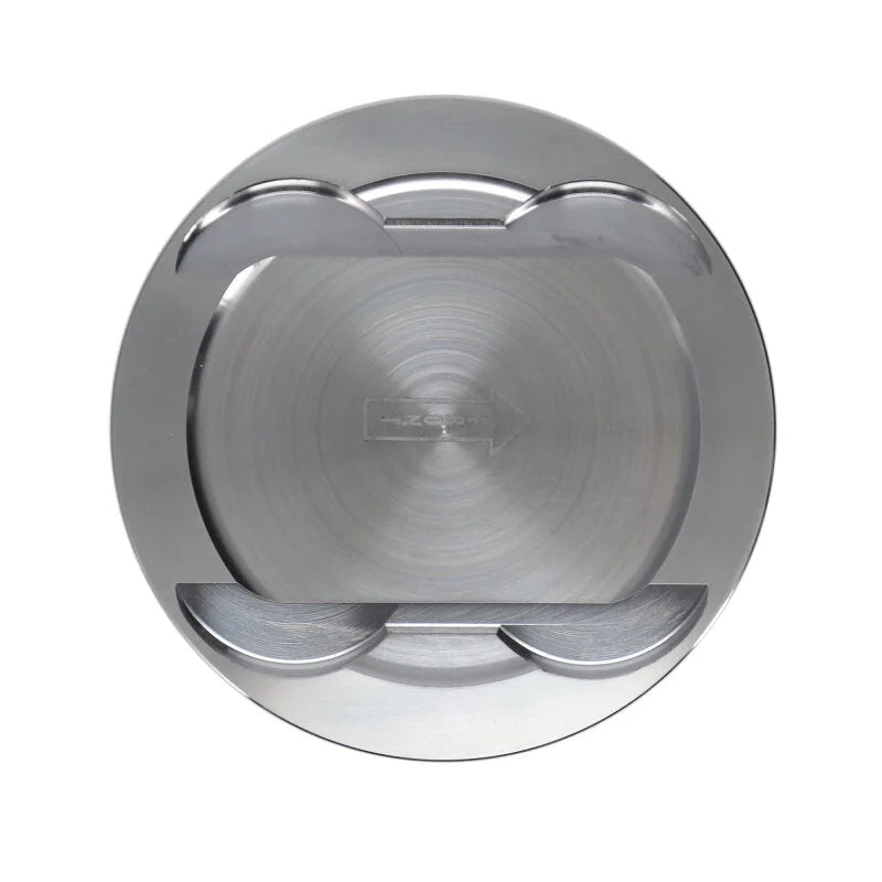 Manley Ford 3.7L Cyclone V6 3.76in Bore 9.5:1 Comp Ratio -5.0cc Dish Platinum Piston - Single - Side View