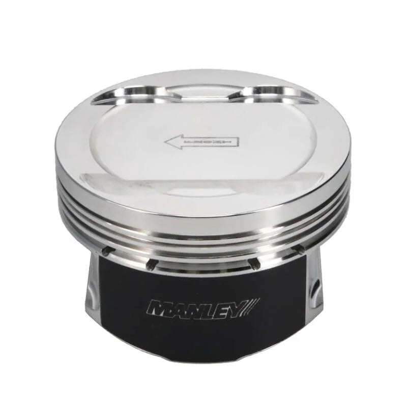 Manley Ford 3.7L DOHC Cyclone V6 Piston Set - 3.780in Bore 1.239in CH, 2.00 CC - Back View