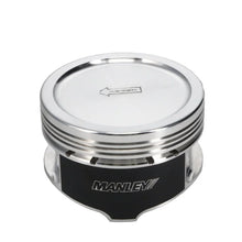 Load image into Gallery viewer, Manley Ford 4.6L 3.552in Bore / 1.220 CD Platinum Series -11cc Dish Extreme Duty Piston Set - Back View