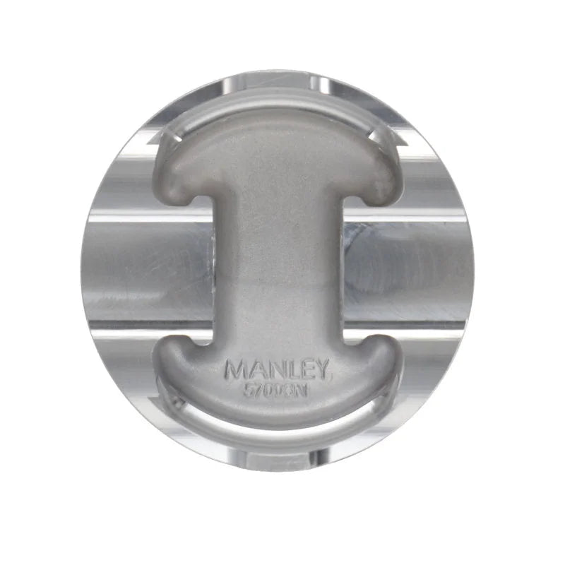Manley Ford 4.6L Platinum Pistons 3.700in Bore 1.220in CH 0.00cc Dish - Single - Back View