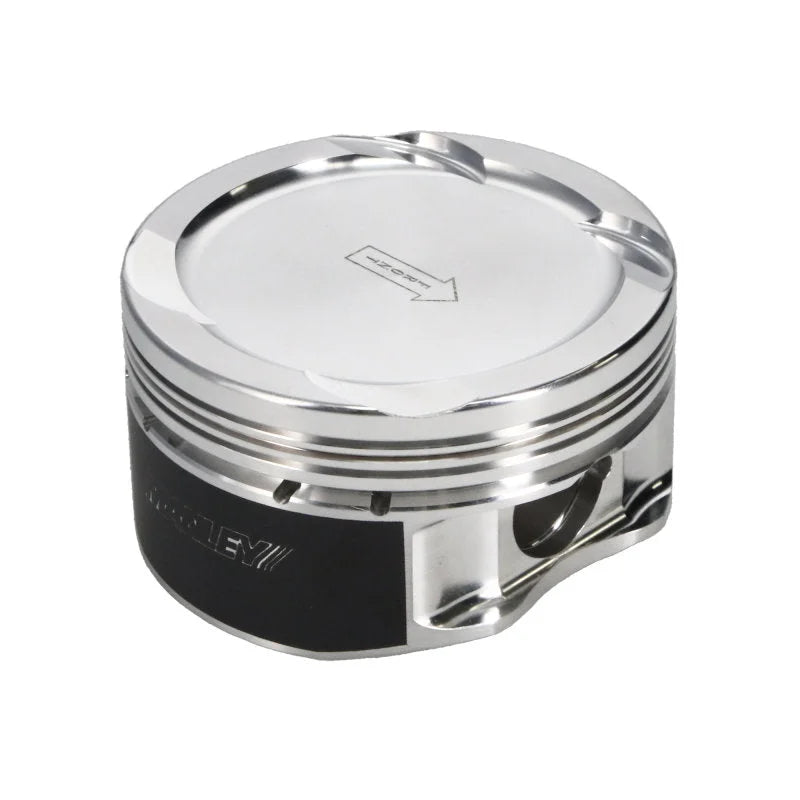 Manley Ford Coyote 5.0L DOHC 4 Valve -12cc Dish 3.635in Bore Piston Set - Back View