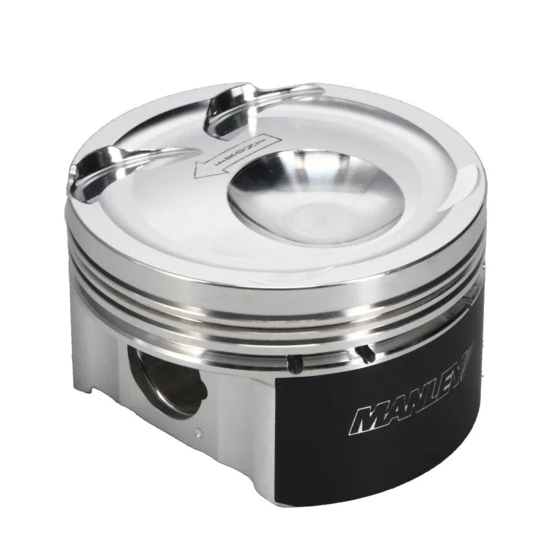 Manley Ford EcoBoost STD Stroke 88mm STD Bore 9.5:1 CR Dish Piston Set - Side View