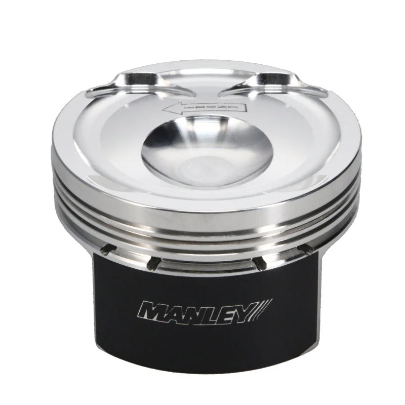 Manley Ford EcoBoost STD Stroke 88mm STD Bore 9.5:1 CR Dish Piston Set - Extreme Duty - Back View