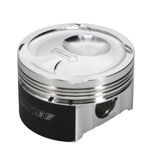 Load image into Gallery viewer, Manley Ford EcoBoost STD Stroke 88mm STD Bore 9.5:1 CR Dish Piston Set - Extreme Duty - Installation View