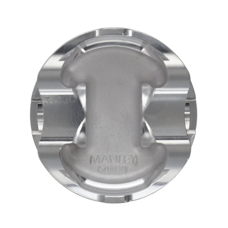 Manley Ford Falcon XR-6 Turbo 3.91in Stroke 3.633in Bore 9:1 CR -10cc Dish Piston Set w/Rings (ED) - Side View