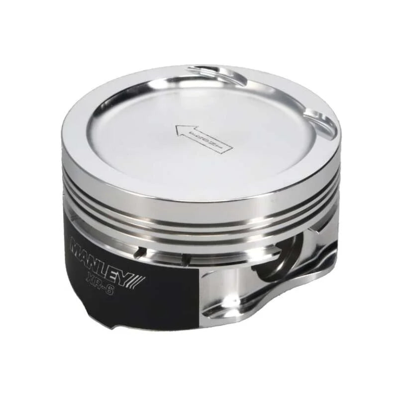 Manley Ford XR6 4.0L Barra 240T Piston - 3.633 in. Bore 1.215 in. CH -10.00 CC - Side View