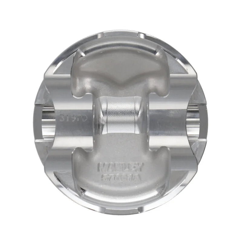 Manley Kit Chevrolet Small Block Platinum Series Piston Set - 4.125 in. Bore 1.0 in. CH 4.0 CC - Installation View