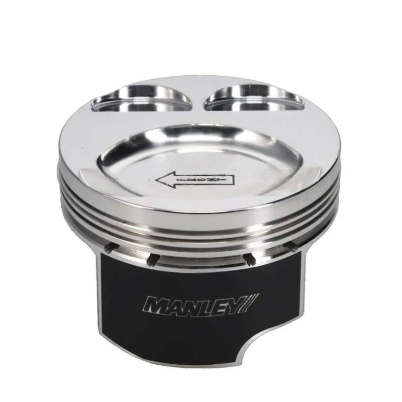 Manley Mazda 94mm 87.5mm Standard Bore 9.5 CR Dish Type Platinum Series Piston w/Rings - Single - Back View