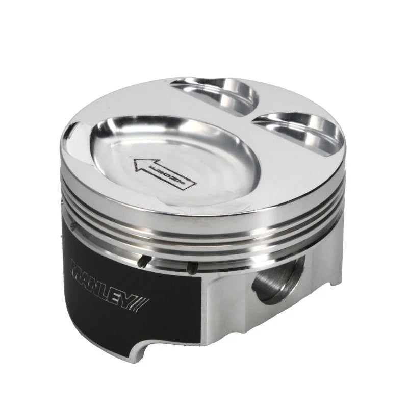 Manley MazdaSpeed 3 MZR 2.3L 87.75mm Bore -13.3cc Dome 9.5:1 CR  Pistons w/ Rings - Set of 4 - Side View