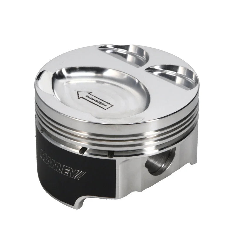 Manley MazdaSpeed 3 MZR 2.3L 87.75mm Bore -13.3cc Dome 9.5:1 CR Piston w/ Rings - Single - Back View