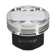 Load image into Gallery viewer, Manley Mitsubishi 2.0L 4B11T Piston Set - 86.00mm Bore 1.155in CH, -3.50 CC - Side View