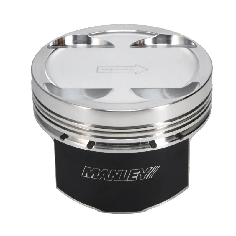 Manley Mitsubishi 2.0L 4B11T Piston Set - 86.00mm Bore 1.155in CH, -3.50 CC - Back View
