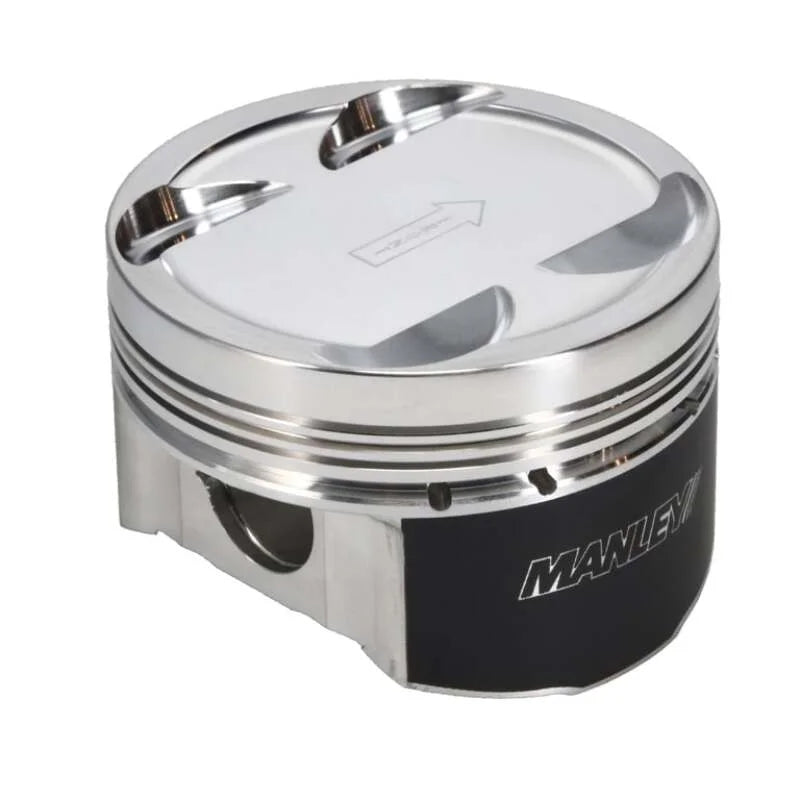 Manley Mitsubishi 2.0L 4B11T Piston Set - 86.50mm Bore 1.155in CH, -3.50 CC - Side View