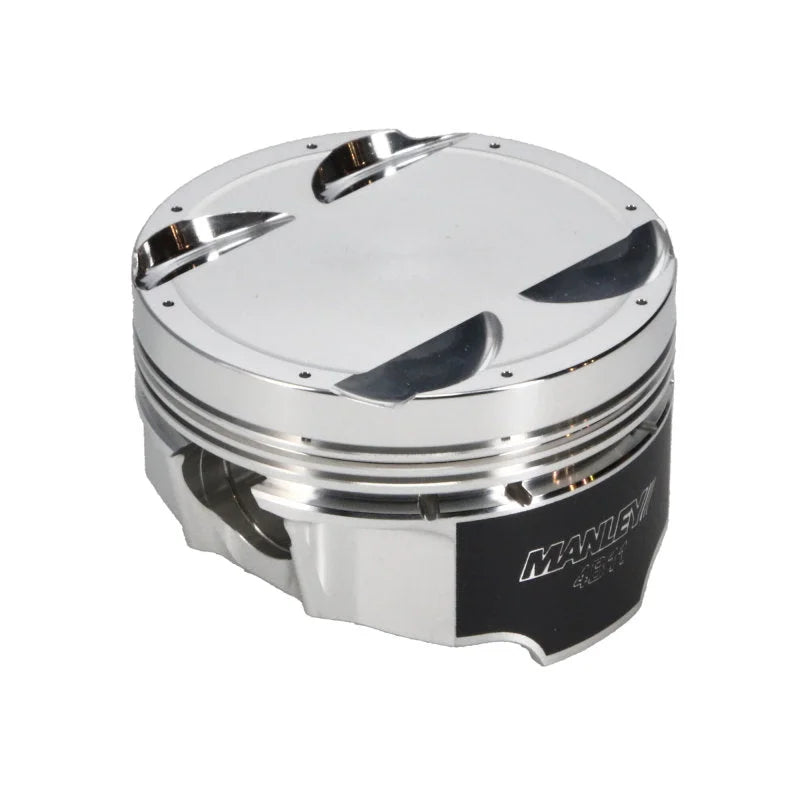 Manley Mitsubishi 4B11 86mm Bore 9.0:1 CR -5cc Dish Turbo Tuff Piston Set w/ Rings - Main Product View