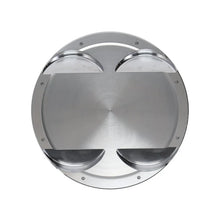 Load image into Gallery viewer, Manley Mitsubishi 4B11 86mm Bore 9.0:1 CR -5cc Dish Turbo Tuff Piston Set w/ Rings - Side View