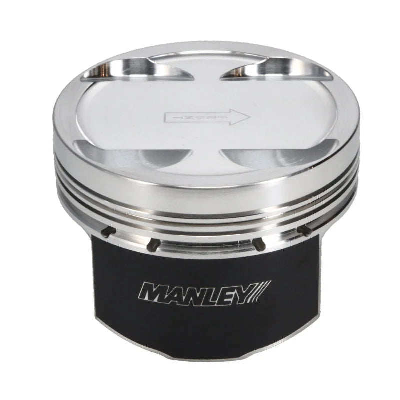 Manley Mitsubishi 4G63 (7 Bolt 4G63T) 87mm +2mm Over Bore 10:1 / 10.5:1 Dish Piston Set w/ Rings - Additional View 6