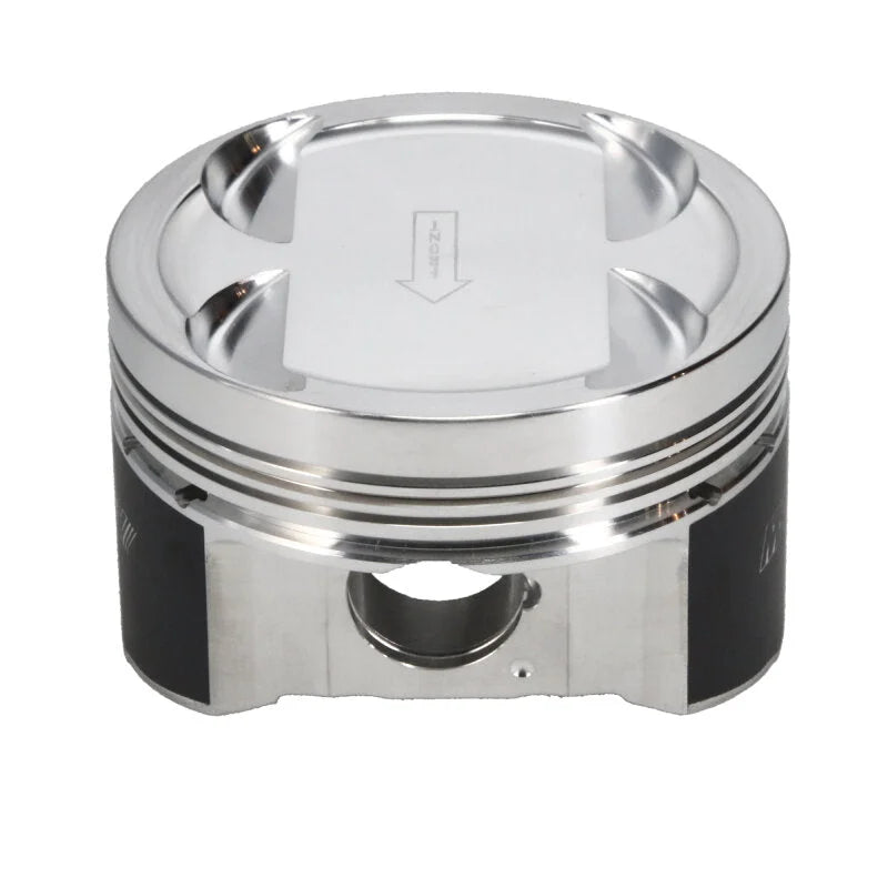 Manley Mitsubishi 4G63 Forged Dish Piston Set - 85.50mm Bore 10.50:1 - Installation View