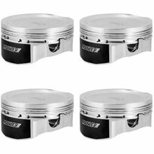 Load image into Gallery viewer, Manley Mitsubishi Eclipse 85.25mm Bore 88mm Stroke -12cc Dome Dish Volume Piston Set of 4 - Side View