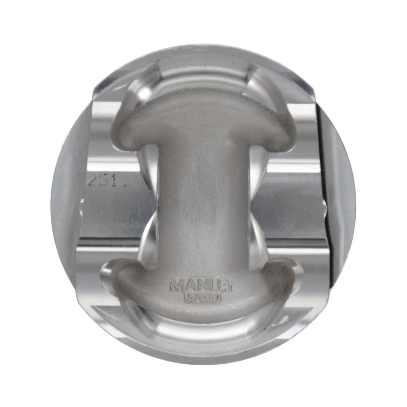 Manley Nissan GTR VR38DETT 98mm Bore 88.4mm Stroke -2cc Dish Turbo Tuff Piston Set w/ Rings - Additional View 5
