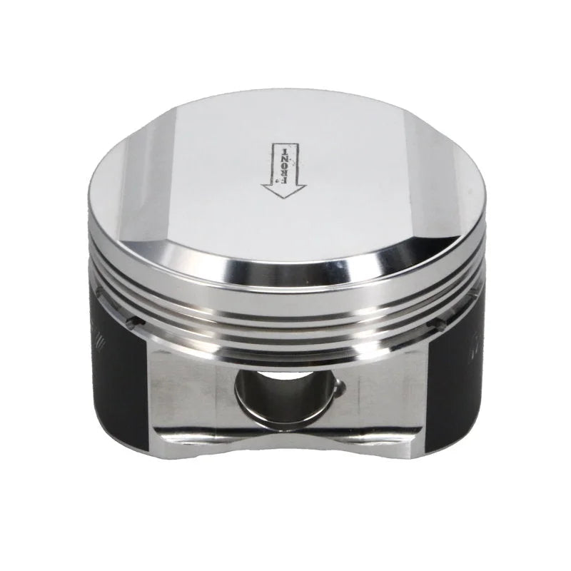 Manley Nissan RB26DETT 86.75mm Bore 9.0 CR +17cc Dome Extreme Duty Piston Set w/ Rings - Side View