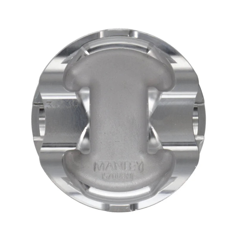 Manley Nissan SR20DE Piston Set - 86.00mm Bore 1.260in CH, -12.00 CC - Back View
