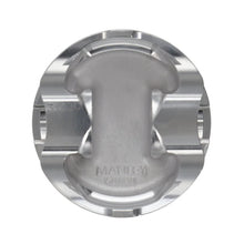 Load image into Gallery viewer, Manley Nissan (SR20DE/DET) 86.5mm +.5mm Oversized Bore 9.0:1 Dish Piston Set with Ring - Side View
