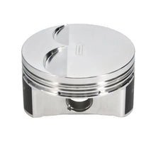 Load image into Gallery viewer, Manley Small Block Chevrolet LS Series 4.001in Bore -4cc Flat Top Piston Set - Back View