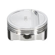 Load image into Gallery viewer, Manley Small Block Chevrolet LS Series 4.130in Bore/-11cc Dish Top Piston Set - Side View