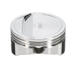 Load image into Gallery viewer, Manley Small Block Chevrolet LS Series 4.130in Bore/-11cc Dish Top Piston Set - Installation View