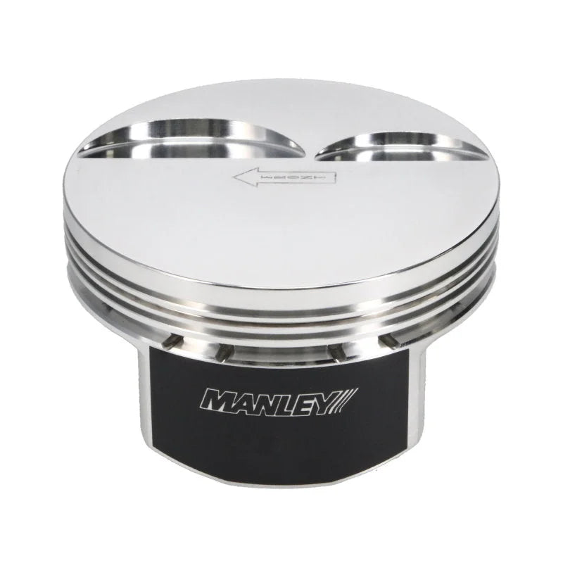 Manley Small Block Chevrolet LS Series -4cc Flat Top Piston Set - Side View