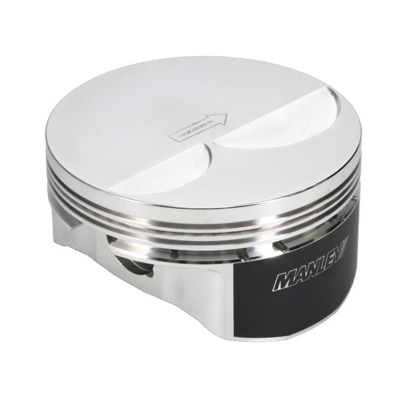 Manley Small Block Chevrolet LS Series -4cc Flat Top Piston Set - Back View